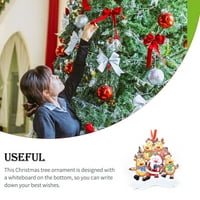 TureClos uredski hotel božićni tematski viseći ukras banket Prijenosni Xmas Tree Wall Joyful Resin Privjesak