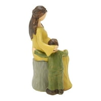 Kip majke djeteta, majka dječja figura rezina ručno oslikana za uređenje spavaće sobe