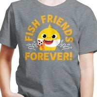 Baby Shark - Fish Friends Forever - Grafička majica kratkih rukava za mališana i mlade