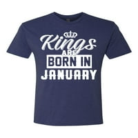 Kings rođeni su u januaru Humor Muns Premium Tri Blend Majica, Vintage Navy, 2xL