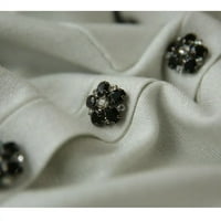 Žene Jesenski zimski ležerni džemperi Dugi rukav V-izrez Loosni modni pleteni džepovi Dijamanti Dugme
