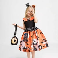 Utoimkio Halloween Haljina za djevojčice Clearence Dugi rukav Princess Haljine za djevojke Dječja dječja
