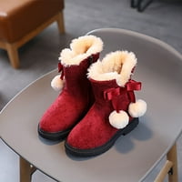 Kpoplk Toddler zimske vanjske čizme Modne jesenske i zimske djevojke čizme za snijeg debele dno ne klizanje
