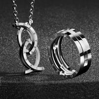 * Jedinstvena ogrlica za deformacijsku prstenu za žene za žene Obećavanje nakita poklone Modne anksiozne