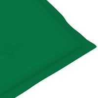 Jastuci za vještačke stolice zelene 47.2 x19.7 x1.2 tkanina