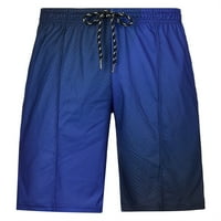 Hlače Ljeto Novo Muška labava print Capris Omladinska modna casual plaža ravno hlače za noge plava l
