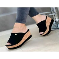 Dame Platform Slides Peep toe Sandale Sandale Ljetni klizni papuče Ženske modne mule Žene Udobne cipele