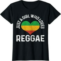 Samo djevojka koja voli reggae muziku Rastafari Rasta poklon majica