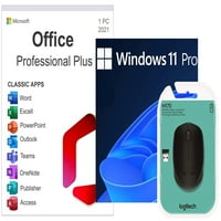 Microsoft Windows Professional OEM bit DVD i Office Pro Plus DVD & Wireless Logitech miš, 3PK