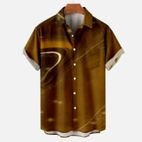 Sdjma Muška majica Vintage Striped Lagana pletena majica Muškarci Ležerne prilike Havajska košulja Havajska štampa ima džepove Cardigan majica majica
