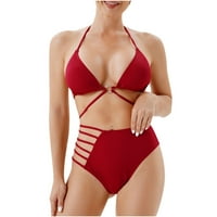 Hoksml ženski kupaći komisiot, ženski novi modni splitski kupaći kostim seksi ležernih bikinija kupaći