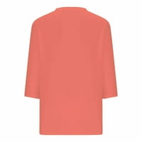 Majice rukava OALIRRO za žene Srednja duljina cvjetna ispisa ljetna bluza s