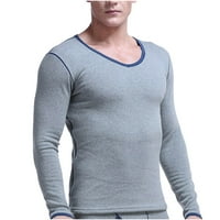 Muška termalna donje rublje zadebljana plus baršunasti košulje od dna pamučni džemper
