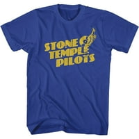 Kamena hrama piloti letećim diskom kraljevskom majicom za odrasle