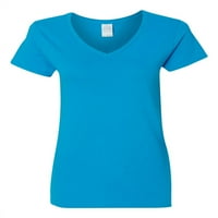 Normalno je dosadno - ženska majica s kratkim rukavima V-izrez, do žena veličine 3xl - Kongo