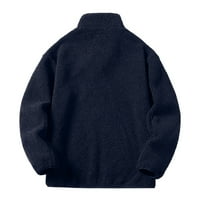 Muška jesenska zimska bluza za slobodno vrijeme na otvorenom TOPL Plus size Pocket Zipper rever kardigan