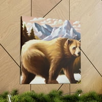 Božji veličanstveni smeđi medvjed - platno