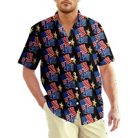 4. jula muška havajska majica USA Nacionalna zastava Grafička majica ovratnik casual svakodnevno kratka