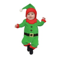 Božićna odjeća za dječje dječake Djevojke Božićni starički kombinezon s dugim rukavima HAT ROMPER Outfit