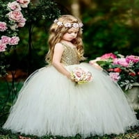 Huakaishijie Toddler Kid Girl Flower Princess Formalna stranka Vjenčanje djeveruša haljina 2-8 godina