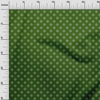 Onuone poliester Spande Zelena tkanina Geometrijska DIY odjeća za preciziranje tkanine Tkanina od dvorišta