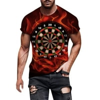 Ayolanni Muška modna ljetna majica s kratkim rukavima 3D tiskari