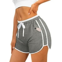 Saodimallsu ženske atletske kratke hlače sa džepovima za izvlačenje elastičnim strukom