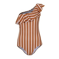 Kupaći kostimi za žene Žene jednodijelno slim fit ruffled cijev gornje kupaći kostim
