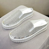 Loopsun Ljetne sandale za žene, ženske sandale zasebne, slobodno vrijeme od kristalnih šljokica zamotane