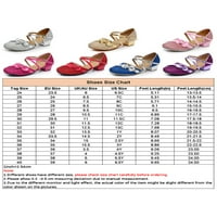 Daeful Girls Latinski cipela za cipele Mary Jane Sandale Tango Plesne cipele Dress Comfort Cross-remen