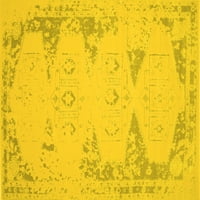 Ahgly Company Indoreni pravokutnik Sažetak žuti prostirke savremene površine, 2 '4 '