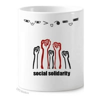 Solity solity solidarnost kombiniraju četkicu za zube šalice crtani lijepi držač olovke