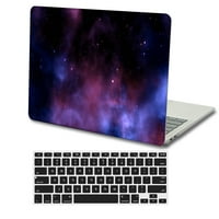Kaishek Hard Shell Custom poklopca Kompatibilan sa - Objavljen MacBook Pro S Touch Bar + Crni poklopac