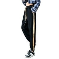 FVWitlyh pantalone za ženske casual pantalone sa džepovima Žensko obloženo slovo Ispis Sporty Joggers