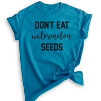 Ne jedi majicu sjemenki lubenice, unise ženska muška majica, slatka majica trudnoće, nova mama mama,