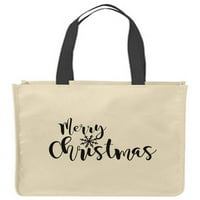 Platnene torbe za tote sretan Božić Isus Religija Krist praznične snježne pahulje za višekratnu upotrebu