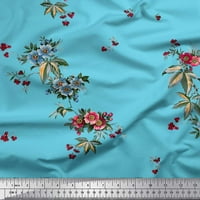 Soimoi pamučna kambrička tkaninska tkanina i cvjetni umjetnički otisak šivajući tkaninu širok