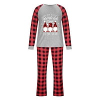 Porodični božićni PJS podudarni setovi plaćeni majica i hlače pidžama set Xmas Holiday Reindeer Print