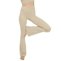 Ruanyu ženske bootleg joga hlače crossover visoke struk široke noge za vježbanje pantalone bootcut radne