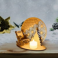 Božićni ukrasi, božićno stablo Memorijalni držači svijeća za ljuljanje stolica ukras u sjećanju na poklone