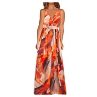 Ljeto plus veličina haljina za žene za žene ispod 10 dolara, ženska boemska fragmentirana cvijeća Ležerne