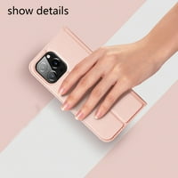 Flip poklopac Magnetsko zatvaranje futrola za iPhone Pro - Pogodno i zaštitni - ružičasti