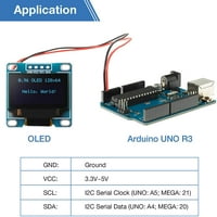O Vozač modula IIC I2C serijska samokoznana zaslonska ploča kompatibilna sa Arduino