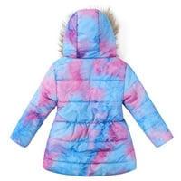 Ketyyh-Chn kaputi za djevojčice kapute sa kapuljačom zimska i jesena odjeća jakna ljubičasta, 140