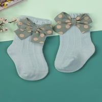 Biekopu novorođene dječje dječje dječje čarape za dječje djevojke s čarape sa lukovima