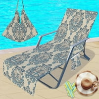 Cleance Cover stolice na plaži, poklopac stolice na plaži mikrofibra, 3D digitalni seriji uzorak