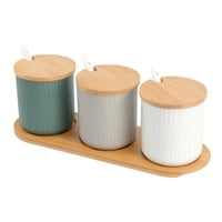 9,5x kreativni nordijski stil keramički začina sjeda za začinu Bo soli Shaker kuhinja Komplet tri boje