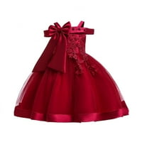 Dječja todder Djevojke za djecu Pageant čipke Veze haljine Formalne haljine 4 godine