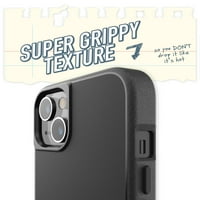 Smartshish iPhone Slim Case - Gripmunk - [Lagan + zaštitni] Tanki zahvat za hvatanje - Crna veza za