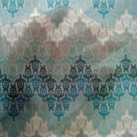 Onuone pamučna svila Teal plava tkanina kornjača TURTLE Blok šivaće tkanine uz dvorište tiskano DIY